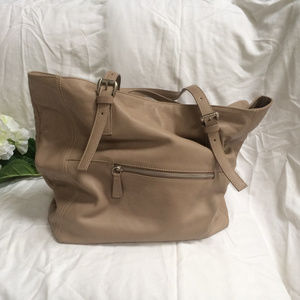 Pre Owned Garnet Hill Leather Tote